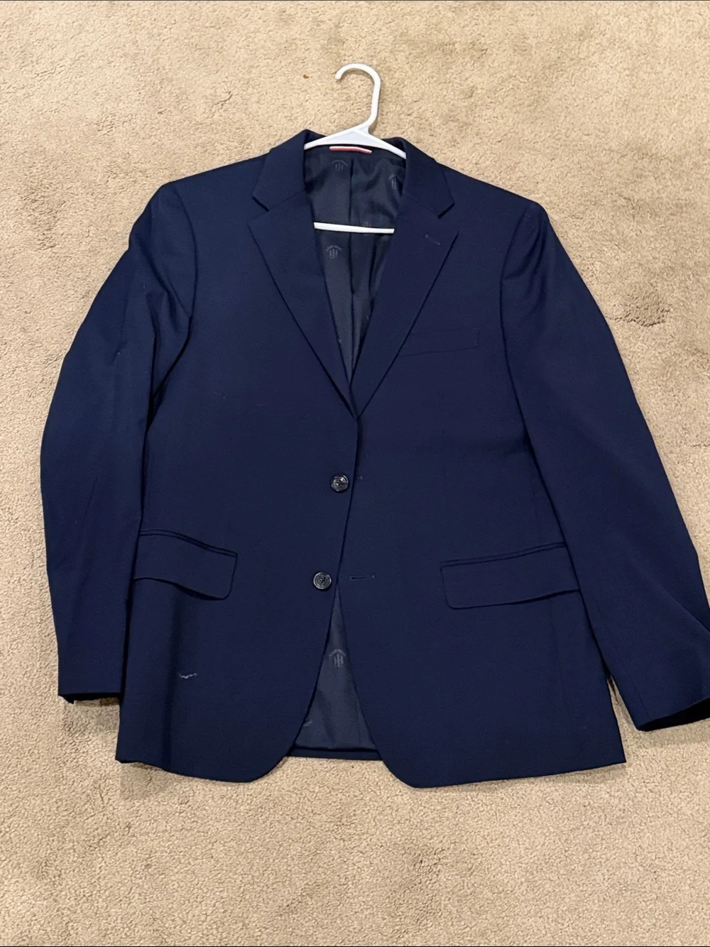 Tommy Hilfiger Men's Navy Two-Button Sport Coat